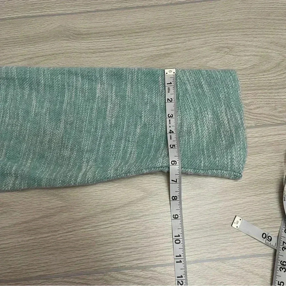 Soft Surroundings V-Neck Wide Sleeves Teal Tunic Sweater Women’s size Large - Picture 11 of 13